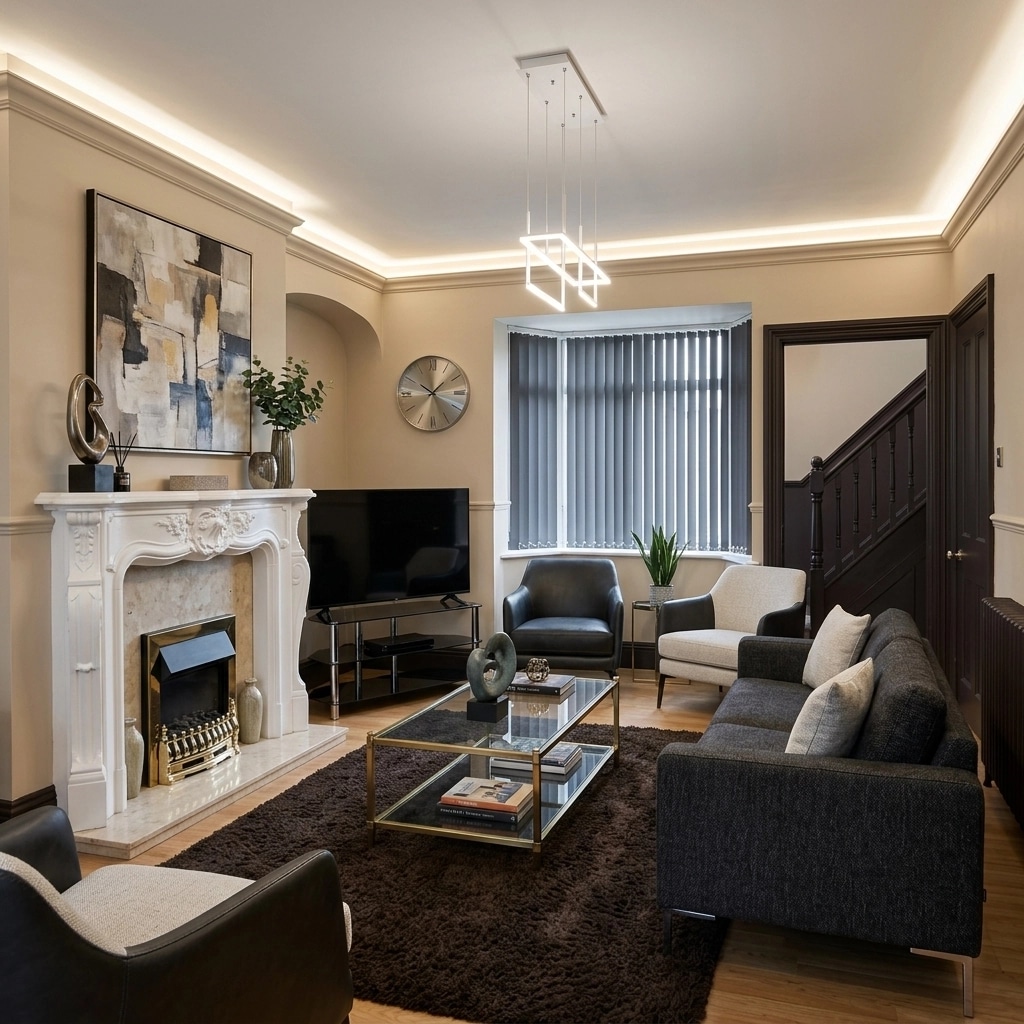 Interior design in Contemporary style — Living Room by GenRoom AI