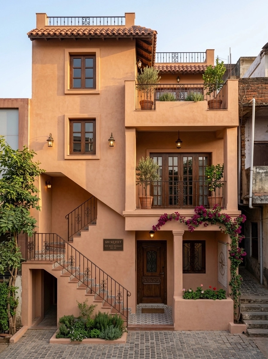 Mediterranean Facade Facade design — facade photo by GenRoom AI