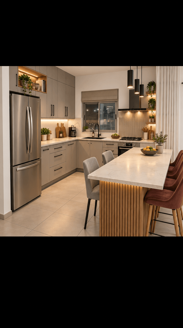 Kitchen interior in Scandinavian style — photo by GenRoom AI