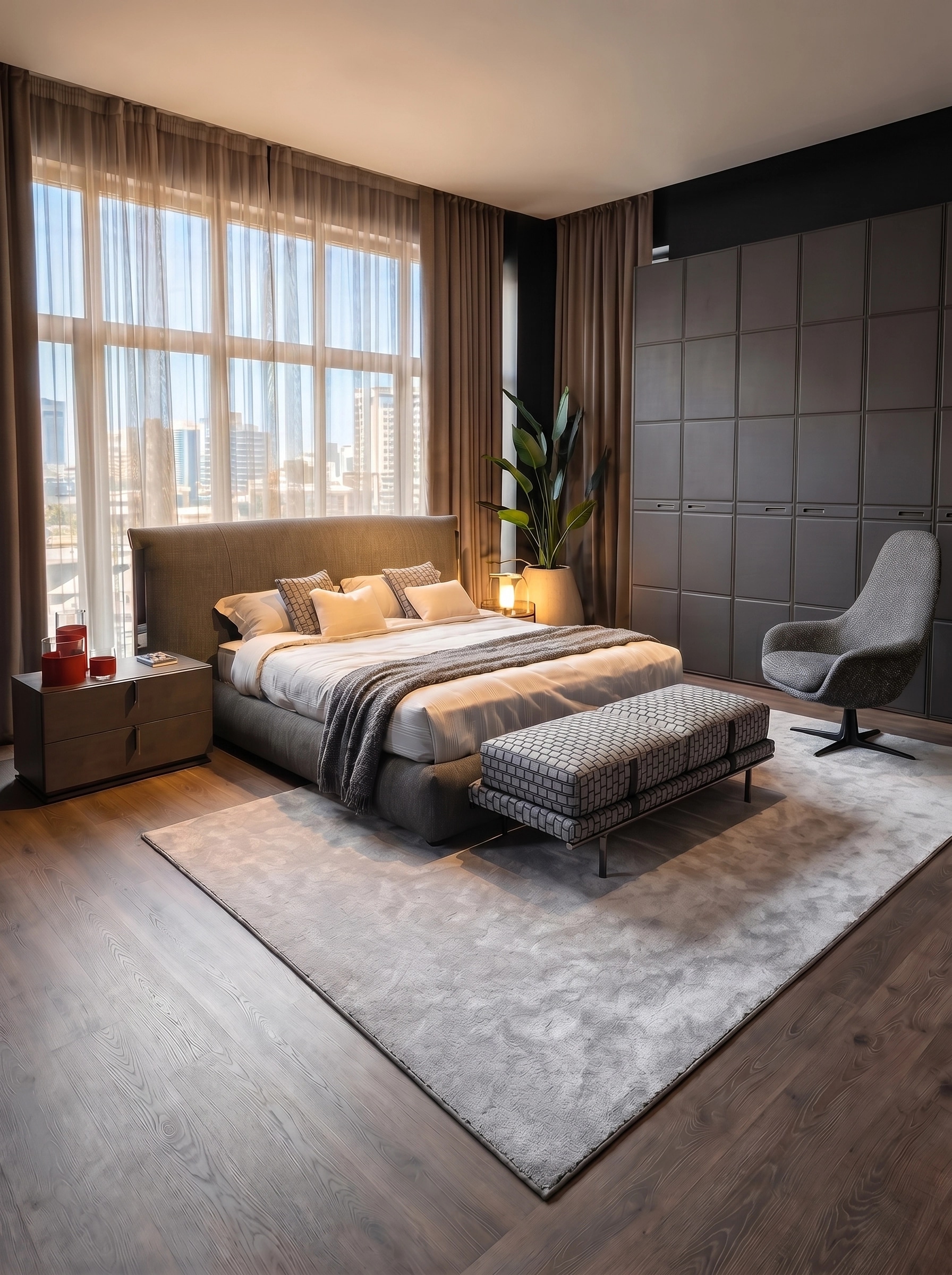 Contemporary Bedroom design — interior photo by GenRoom AI