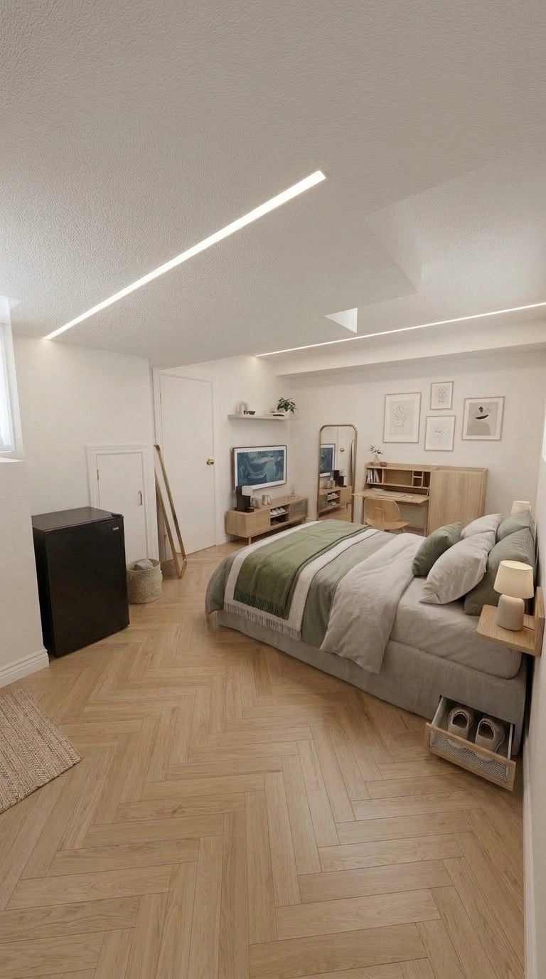 Scandinavian Bedroom design — interior photo by GenRoom AI