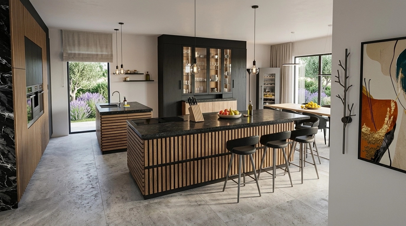 Kitchen interior in no_style style — photo by GenRoom AI