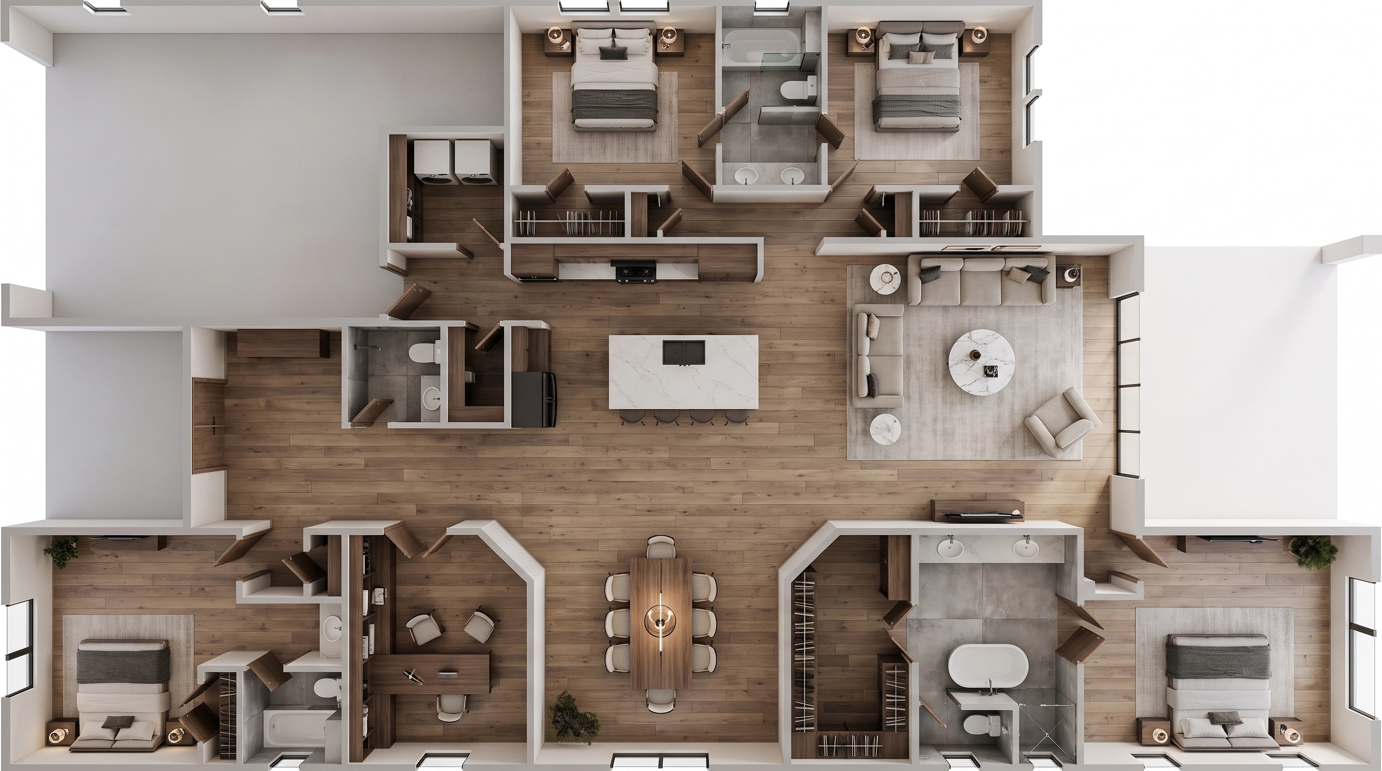 Interior design in Contemporary style — Living Room by GenRoom AI
