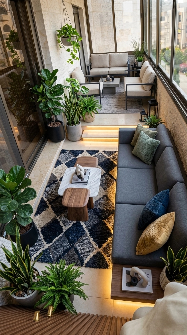 Interior design in Contemporary style — terrace by GenRoom AI