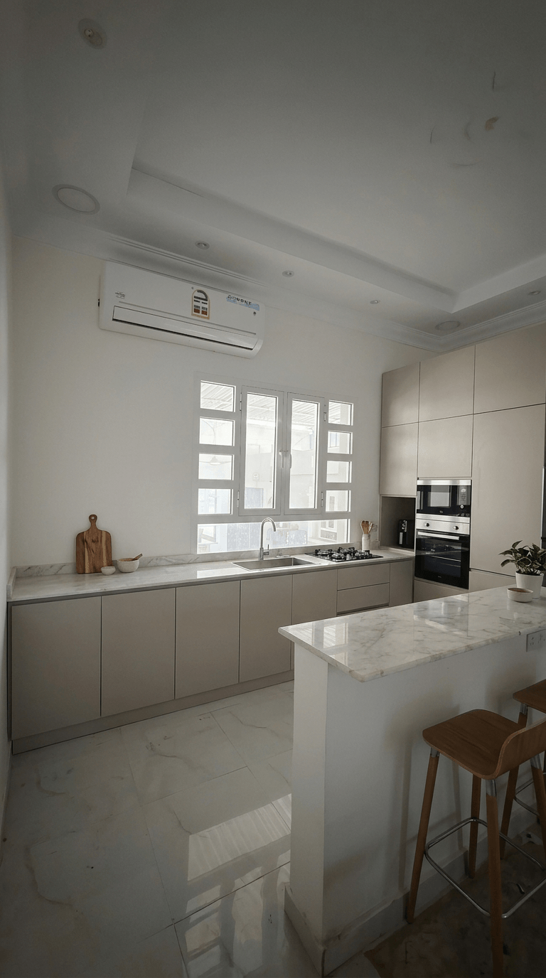 Minimalism Kitchen design — interior photo by GenRoom AI