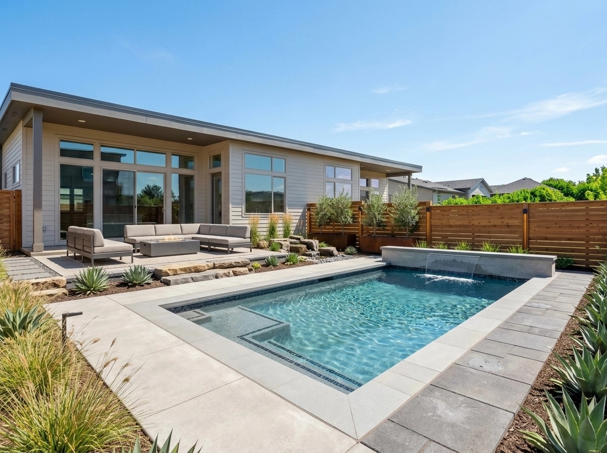 Landscape design in Contemporary Yard style — Yard by GenRoom AI
