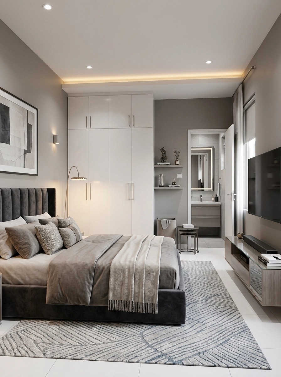 Contemporary Bedroom design — interior photo by GenRoom AI