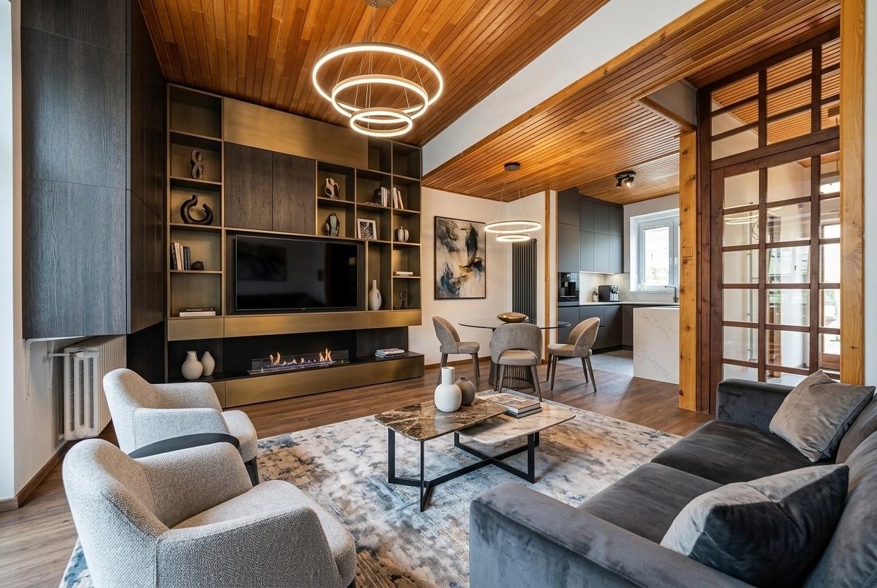 Interior design in Contemporary style — Living Room by GenRoom AI