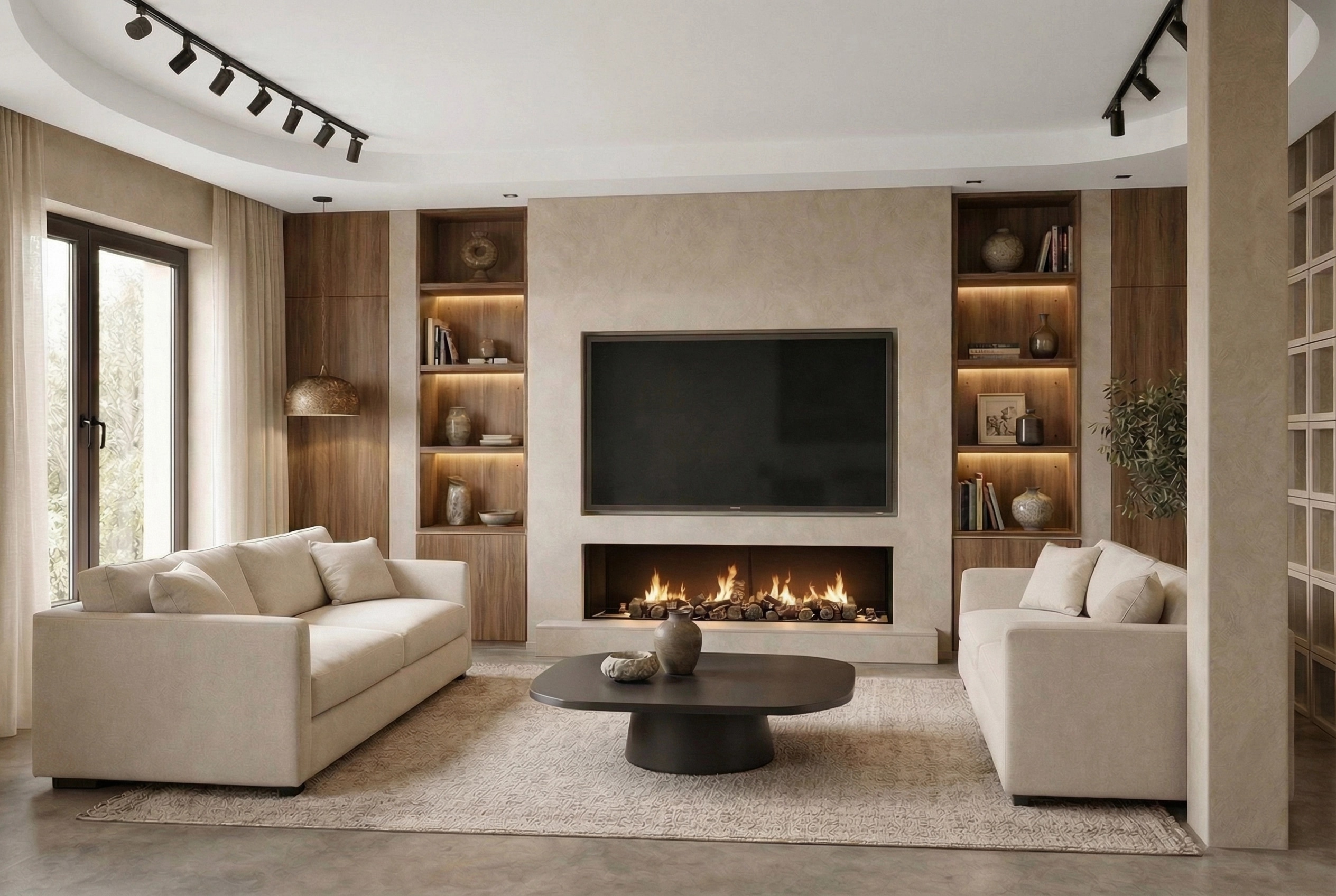 Interior design in Mediterranean style — Living Room by GenRoom AI