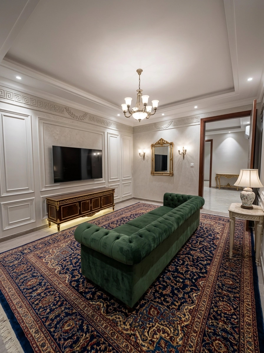 Interior design in Neoclassic style — Bathroom by GenRoom AI