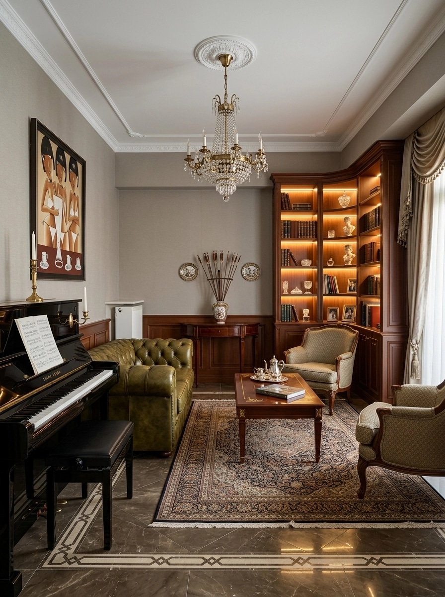 Interior design in Classic style — Living Room by GenRoom AI