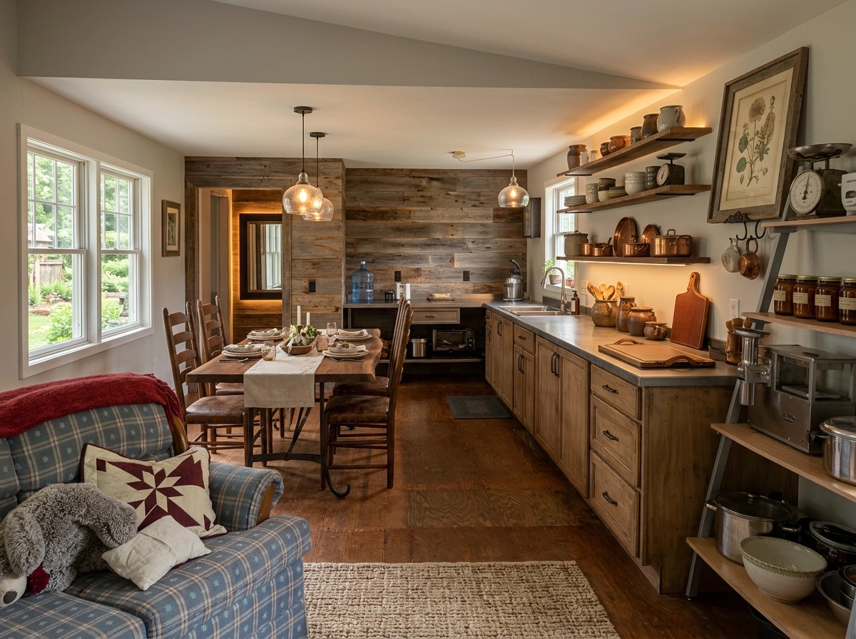 Interior design in Rustic style — dining_room by GenRoom AI