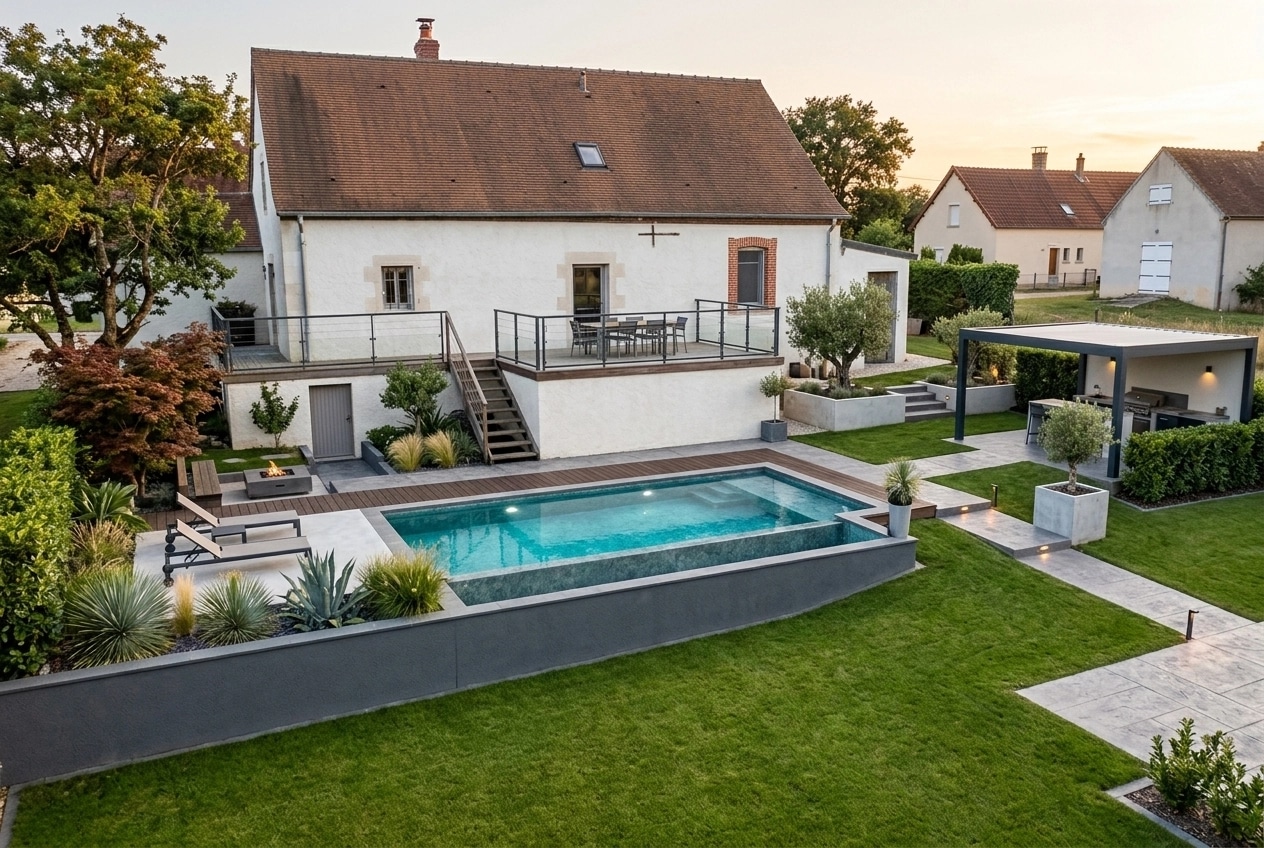 Contemporary Yard Yard design — yard photo by GenRoom AI