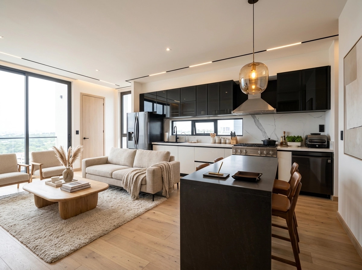 Scandinavian Living Room design — interior photo by GenRoom AI