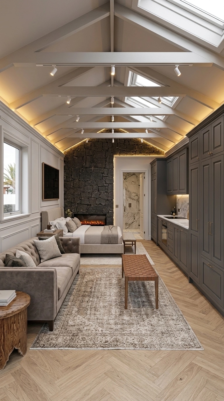 Interior design in Transitional style — studio by GenRoom AI