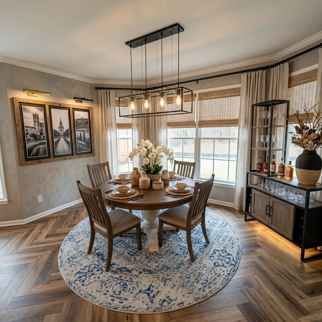 Interior design in Modern Farmhouse style — dining_room by GenRoom AI