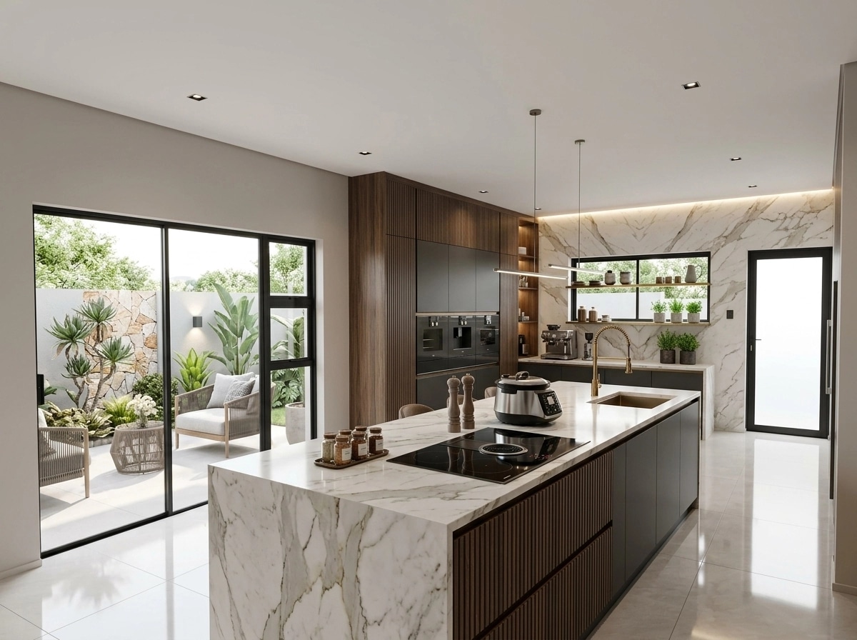 Kitchen interior in Contemporary style — photo by GenRoom AI