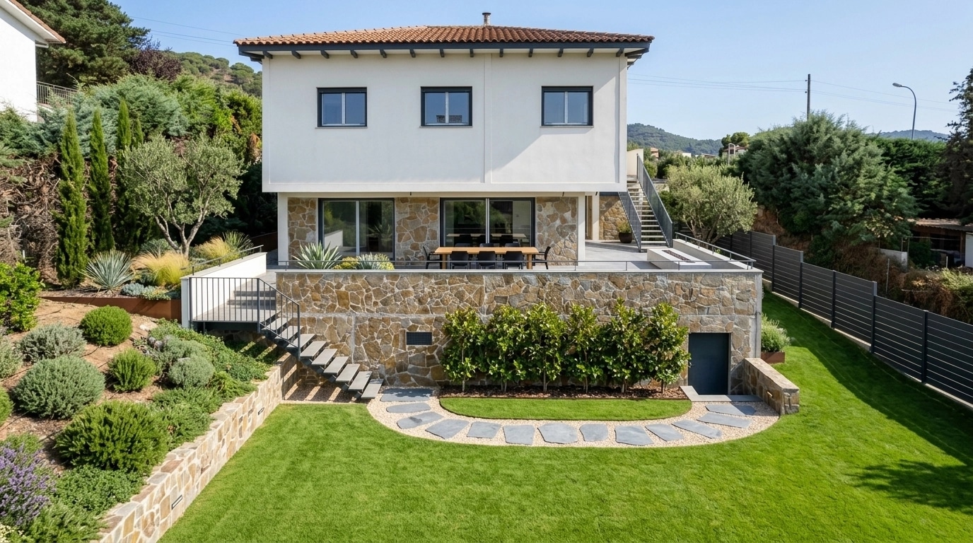 Landscape design in Minimalist Yard style — Yard by GenRoom AI