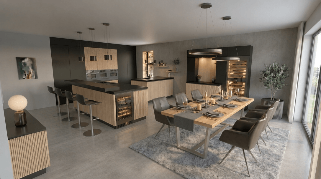 Kitchen interior in no_style style — photo by GenRoom AI
