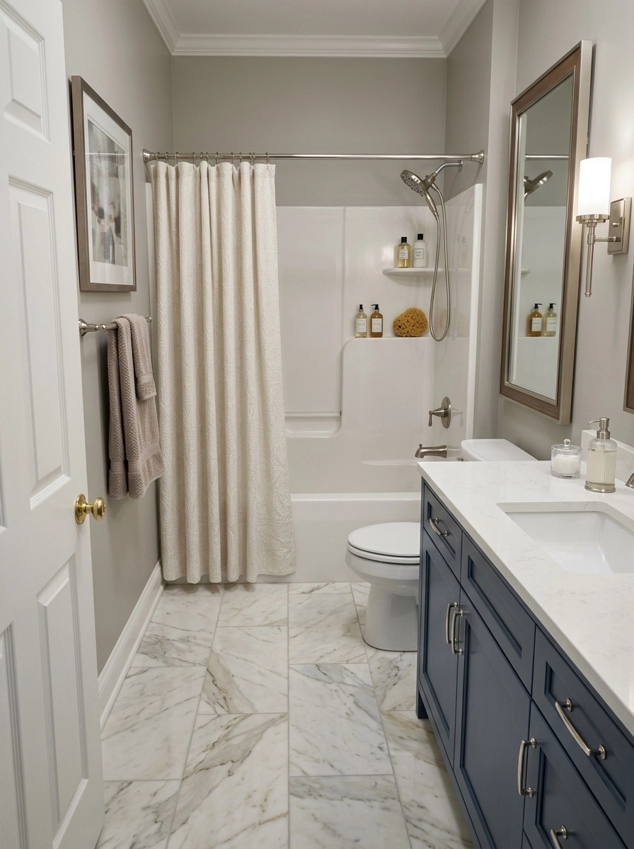 Interior design in Transitional style — Bathroom by GenRoom AI