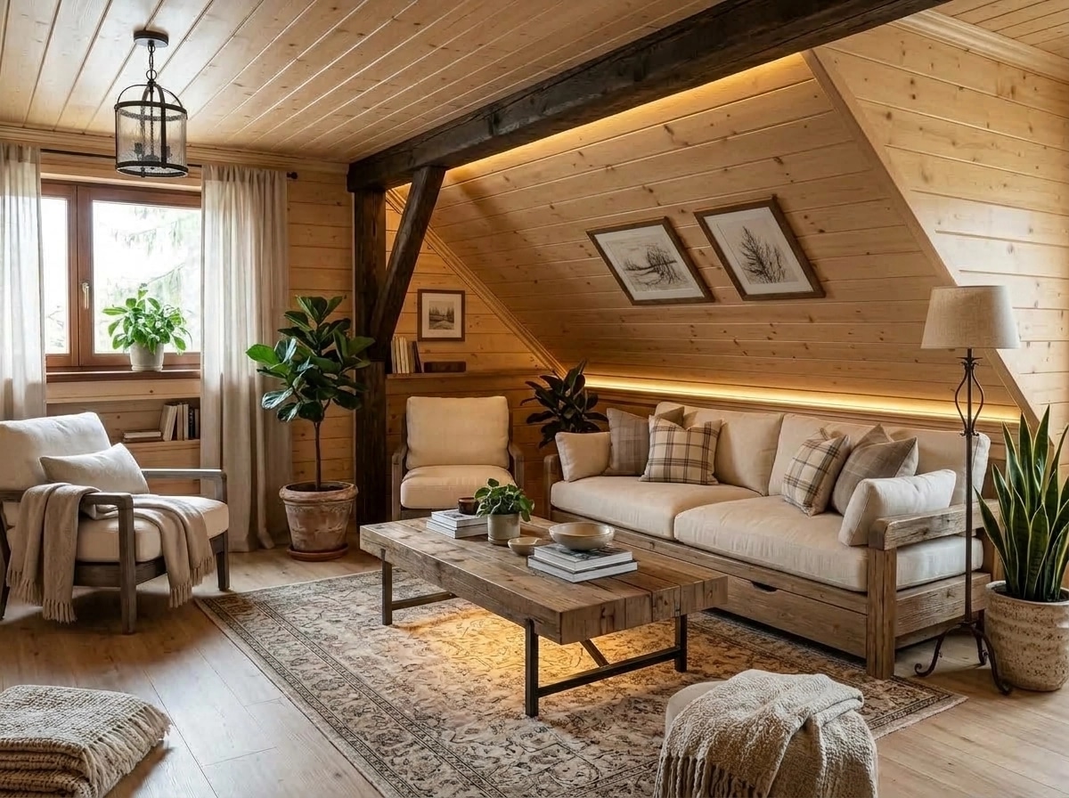 Modern Farmhouse Living Room design — interior photo by GenRoom AI