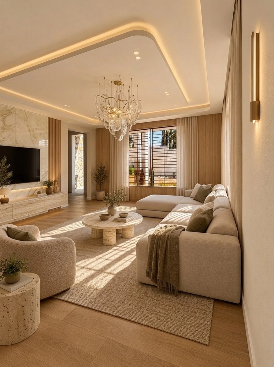 Interior design in Minimalism style — Living Room by GenRoom AI