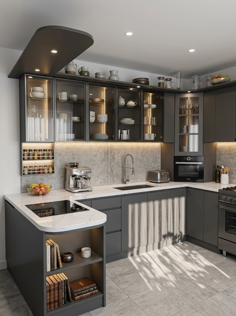 Kitchen interior in Contemporary style — photo by GenRoom AI