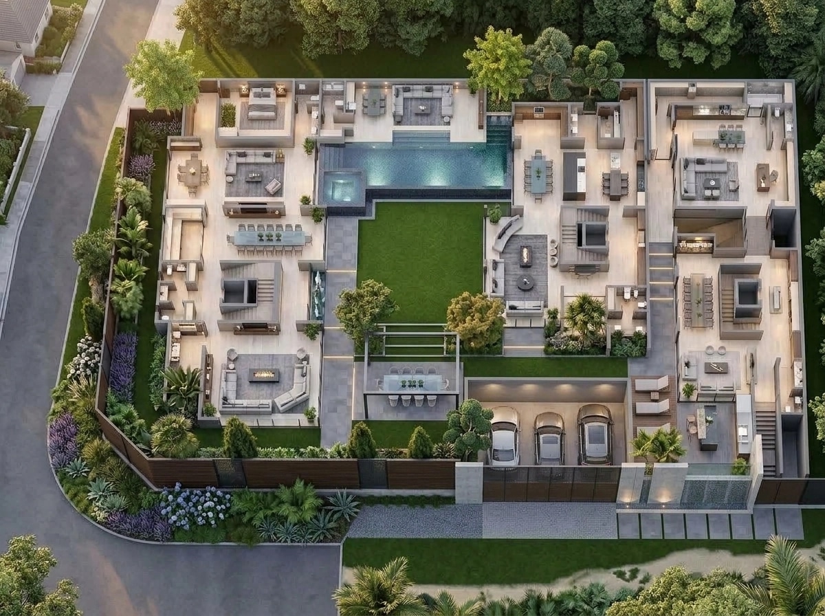 Contemporary Yard Yard design — yard photo by GenRoom AI