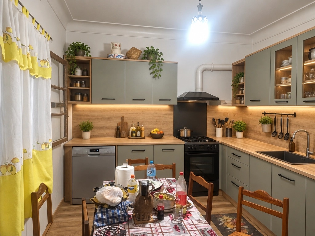 Kitchen interior in no_style style — photo by GenRoom AI