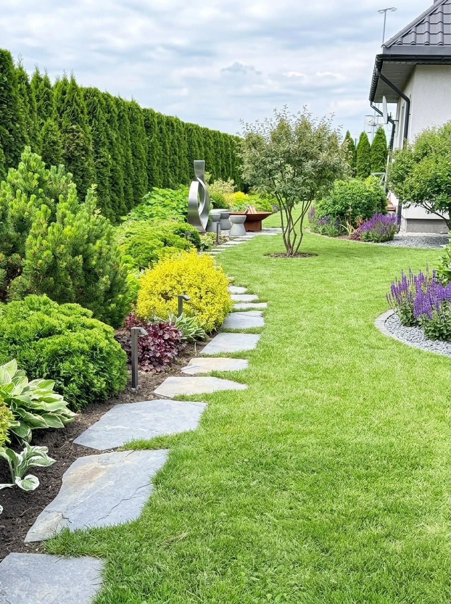 Landscape design in Contemporary Yard style — Yard by GenRoom AI