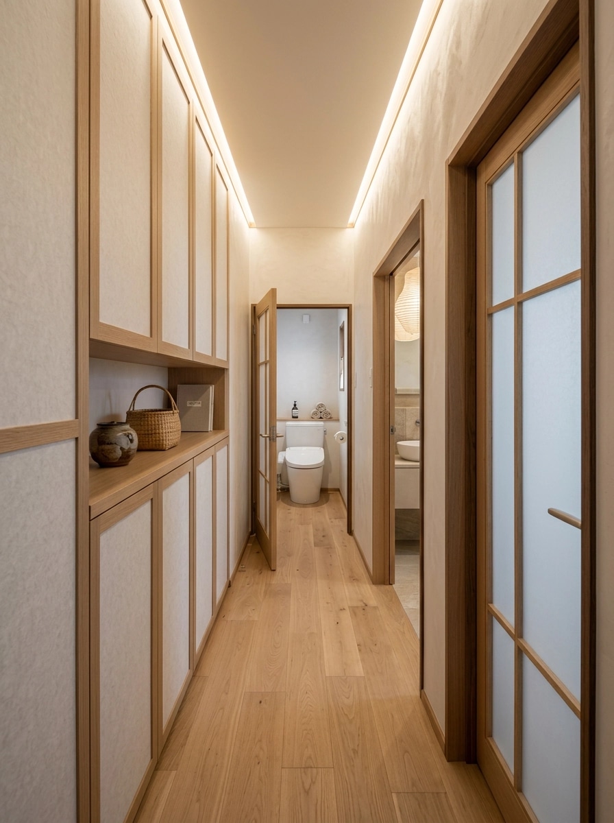 Interior design in Japandi style — Hallway by GenRoom AI