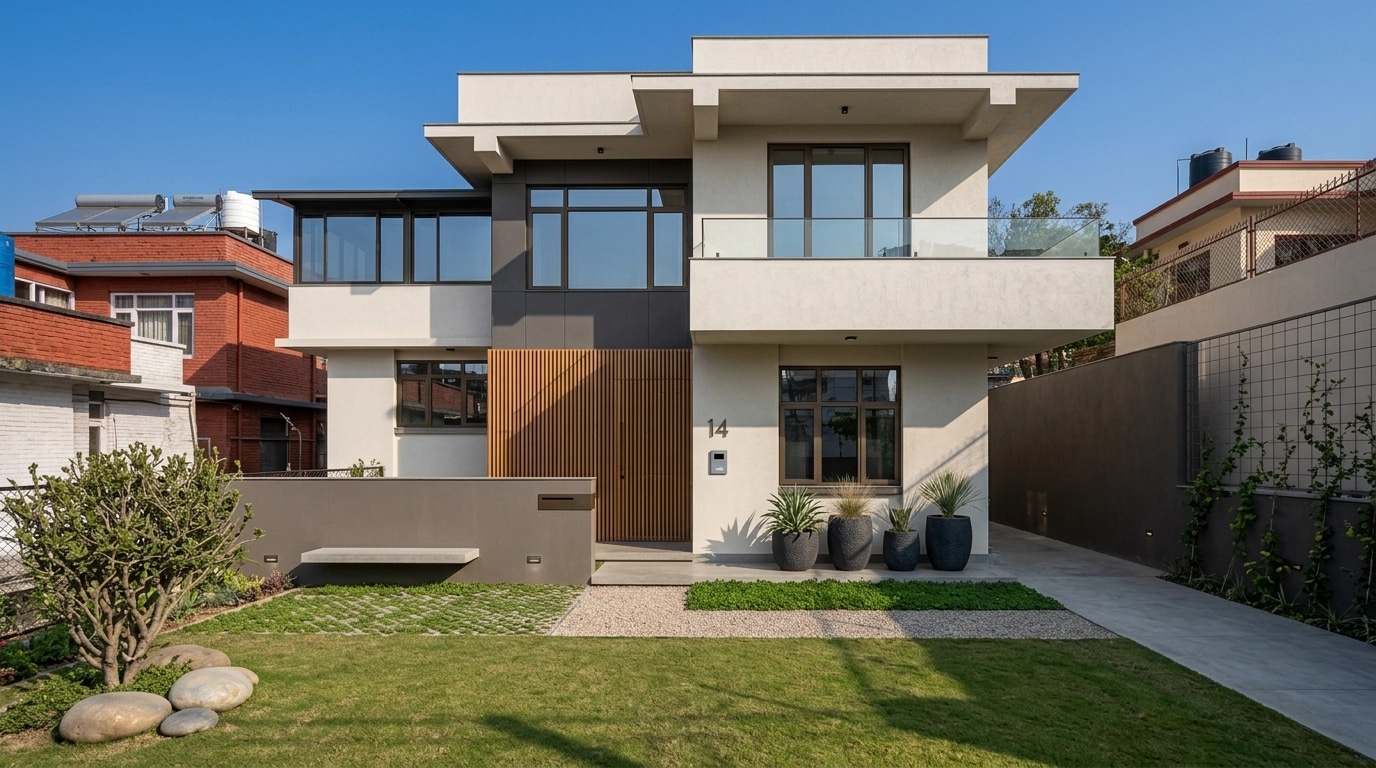 Minimalist Facade Facade design — facade photo by GenRoom AI