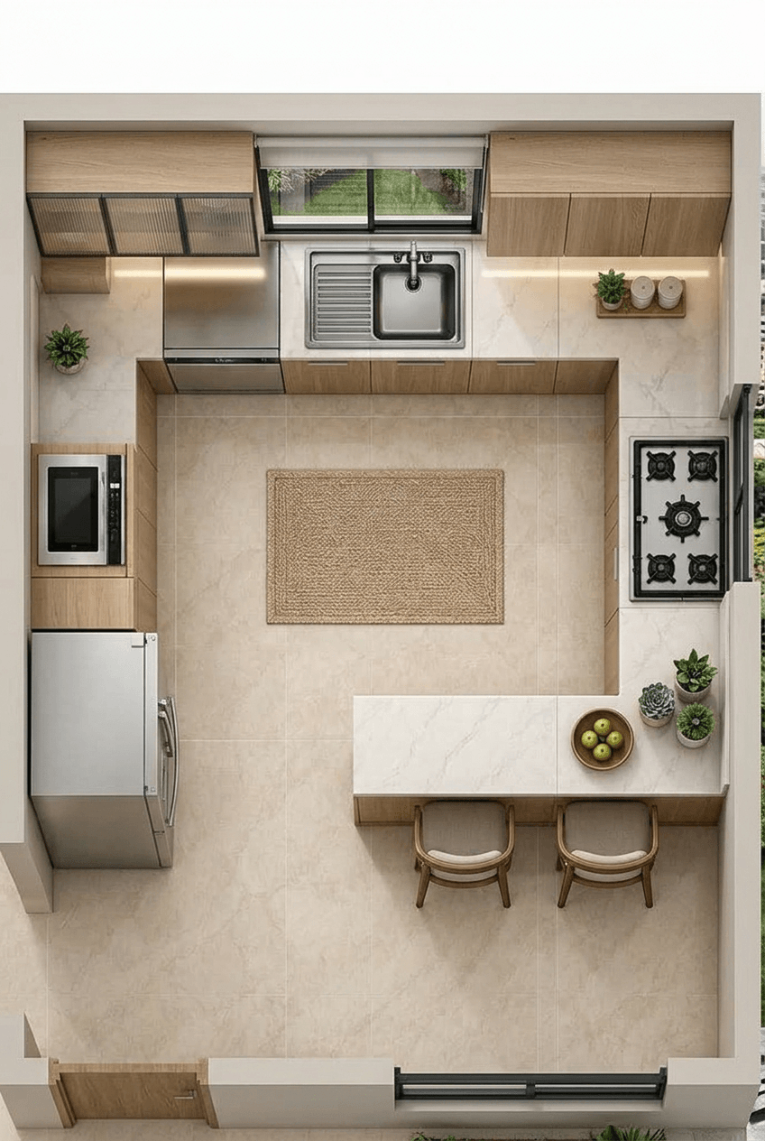 Kitchen interior in no_style style — photo by GenRoom AI