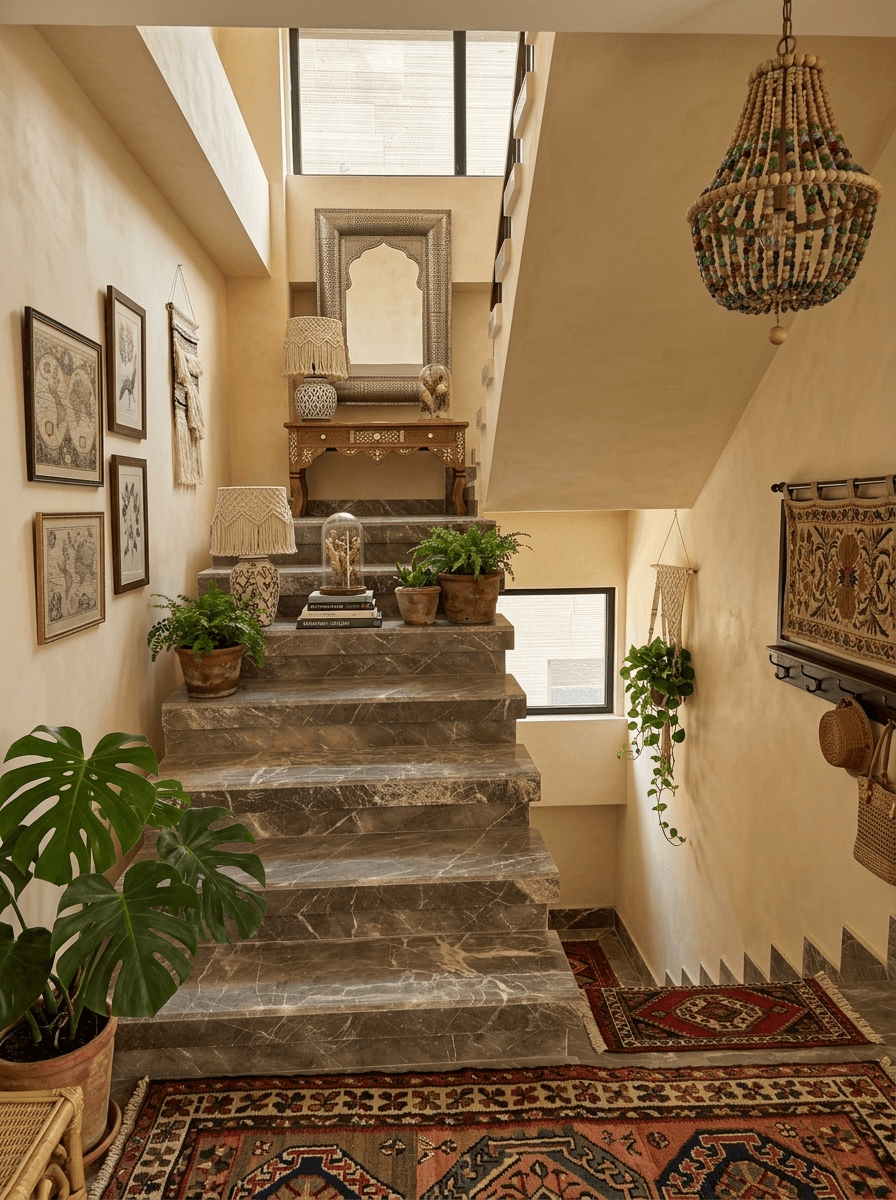 Interior design in Bohemian style — Hallway by GenRoom AI