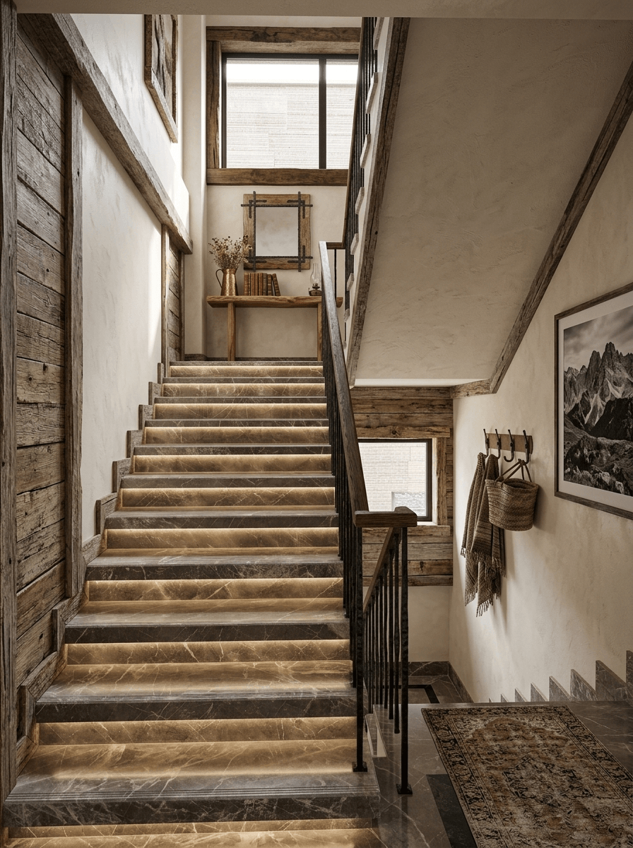 İç mekân tasarımı Rustic stili — Antre GenRoom AI