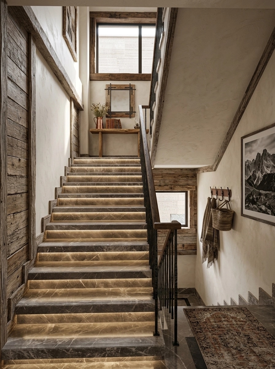 Rustic Hallway design — interior photo by GenRoom AI