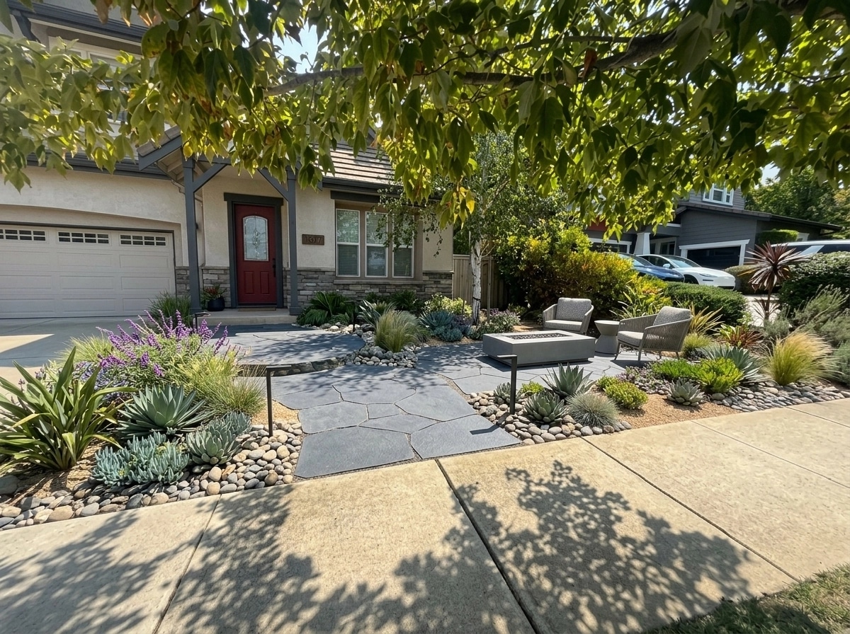 Landscape design in Contemporary Yard style — Yard by GenRoom AI