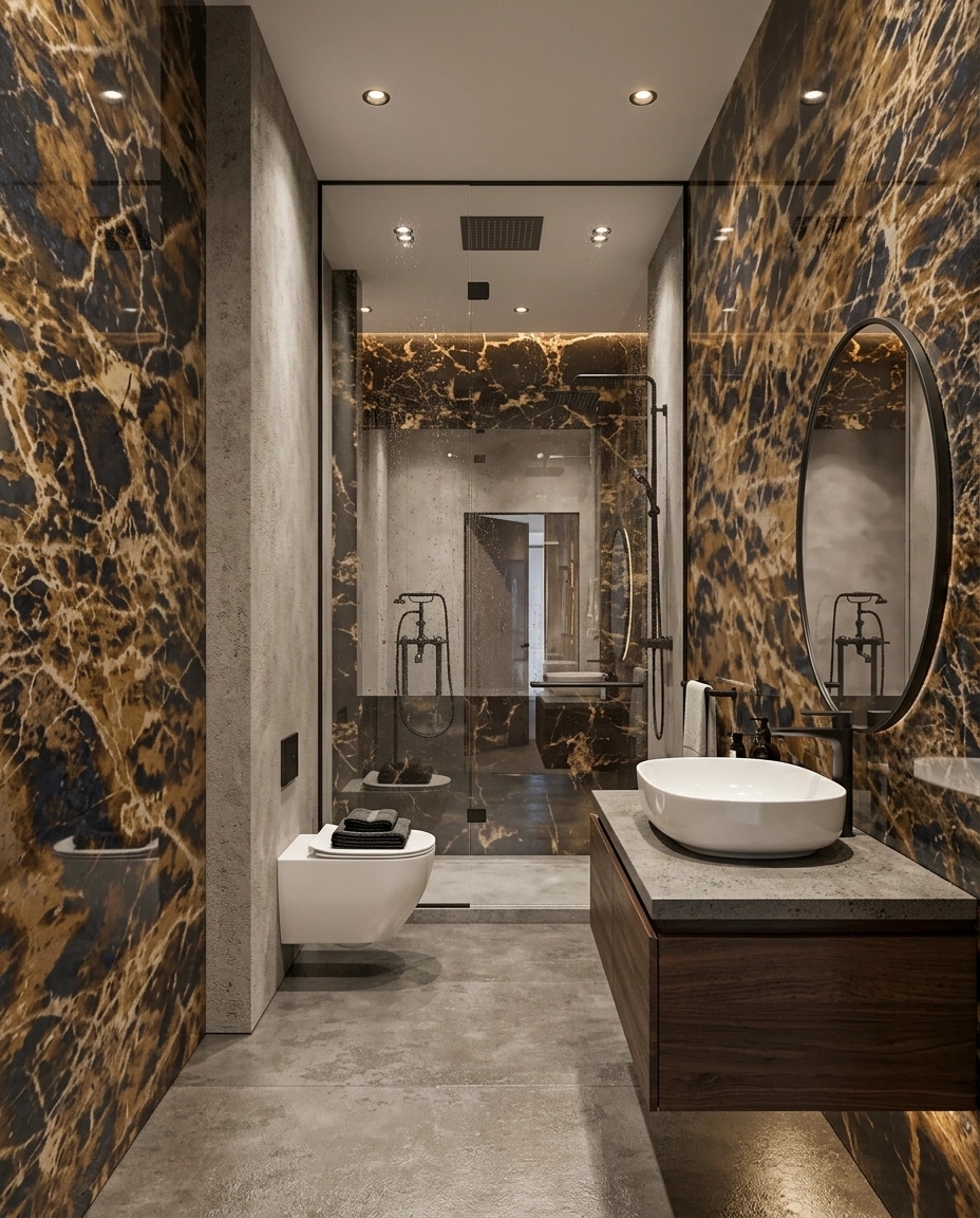 Bathroom interior in Contemporary style — photo by GenRoom AI