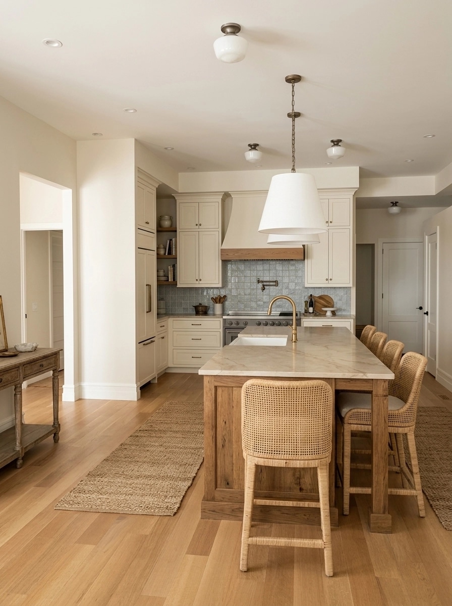Interior design in Coastal / Hamptons style — Kitchen by GenRoom AI