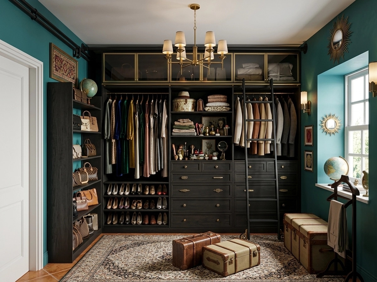 Interior design in Eclectic style — wardrobe by GenRoom AI