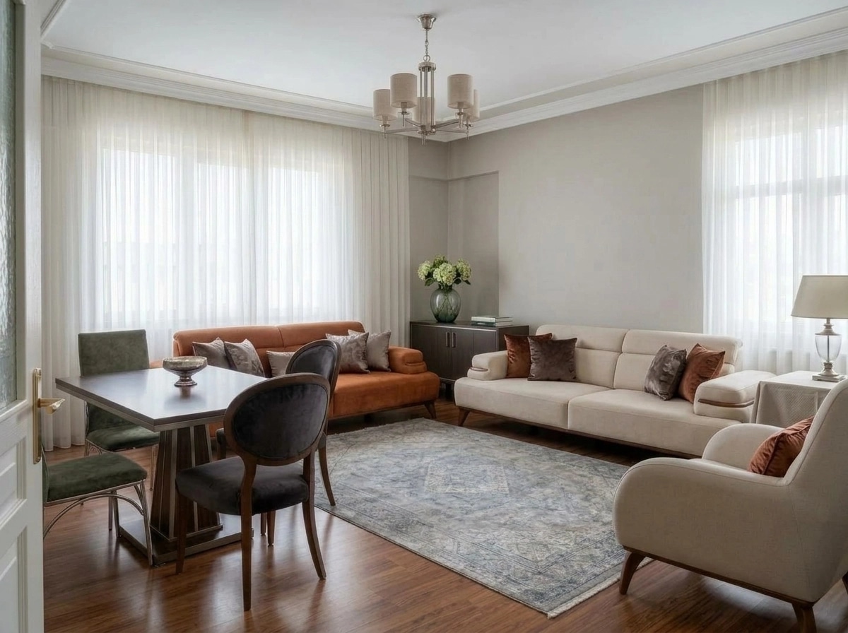 Interior design in Transitional style — Living Room by GenRoom AI
