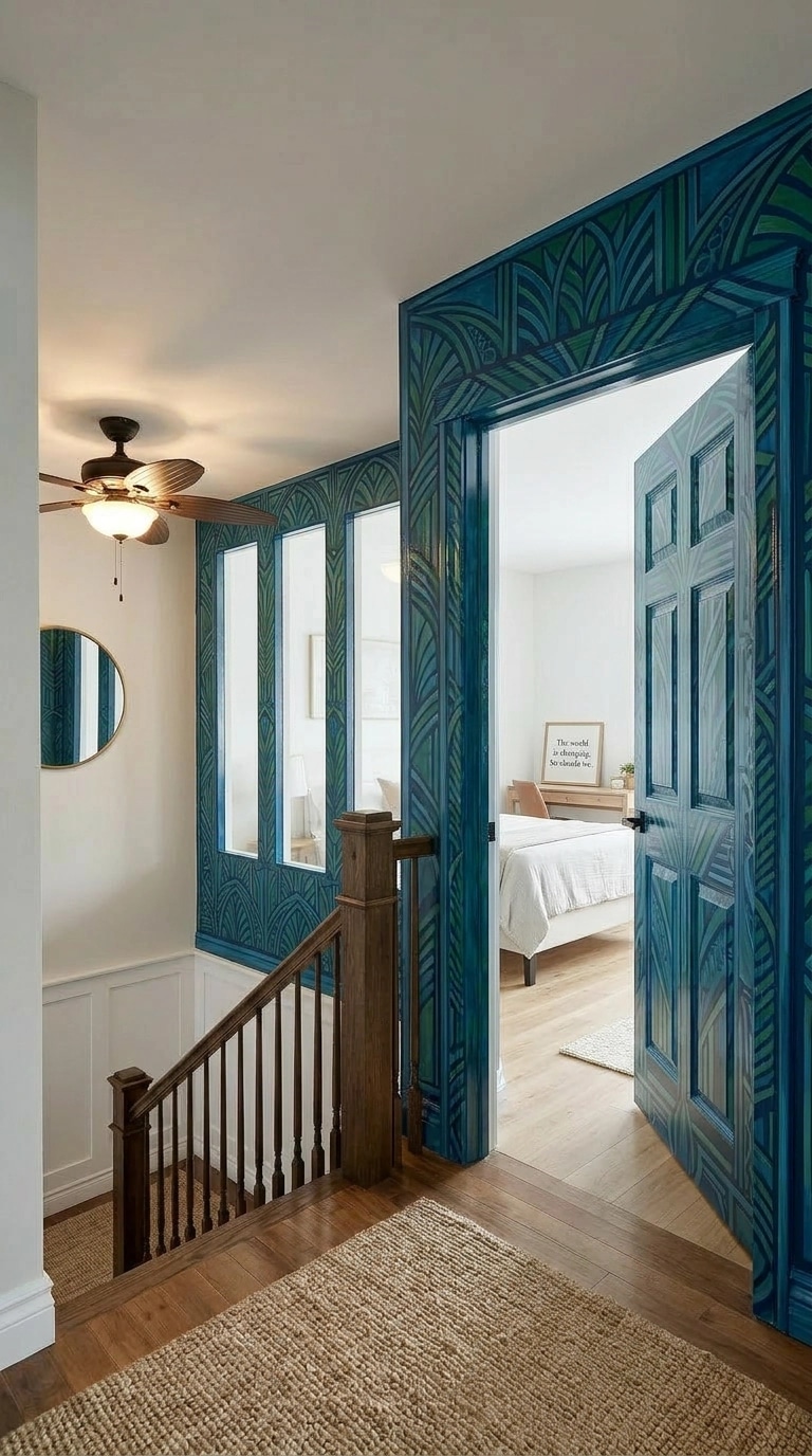 Transitional Hallway design — interior photo by GenRoom AI