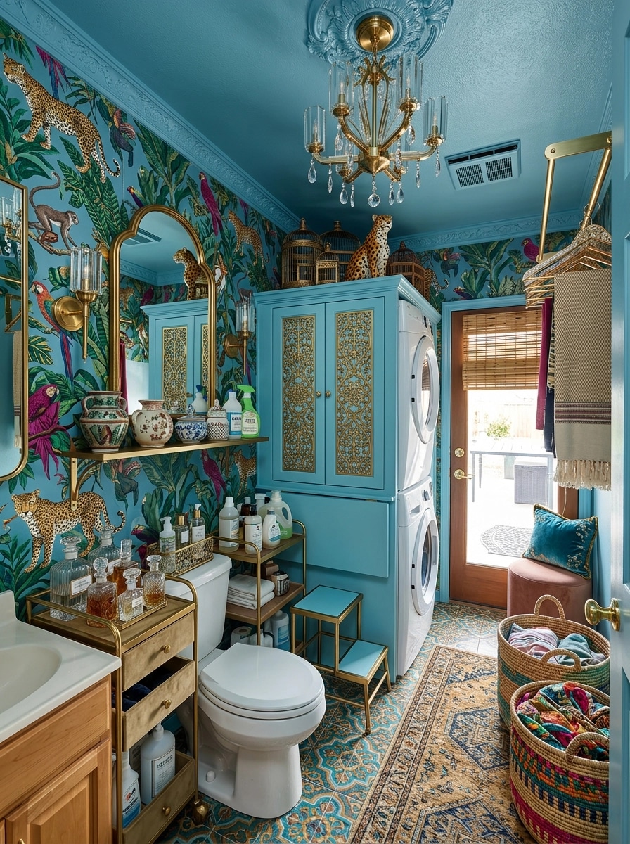 Interior design in Maximalist style — laundry by GenRoom AI