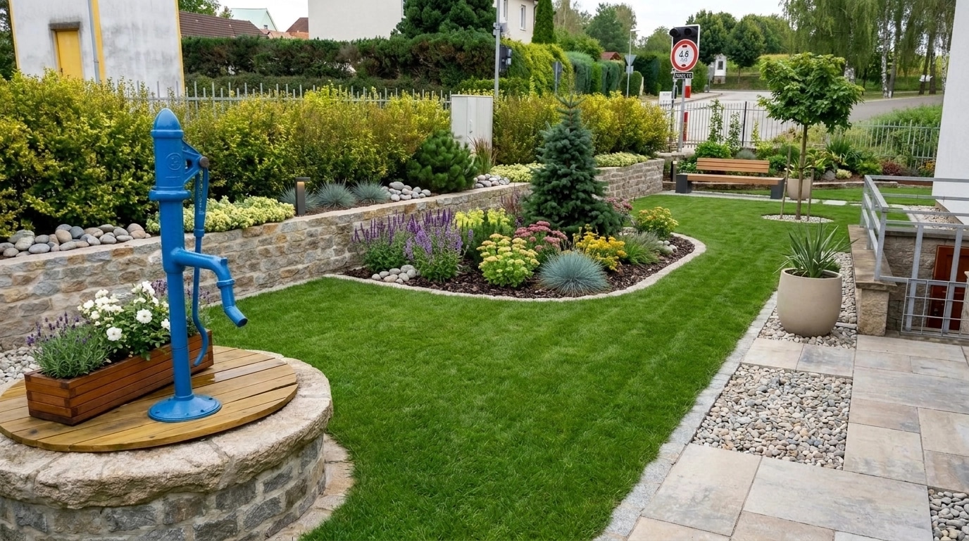 Landscape design in Minimalist Yard style — Yard by GenRoom AI