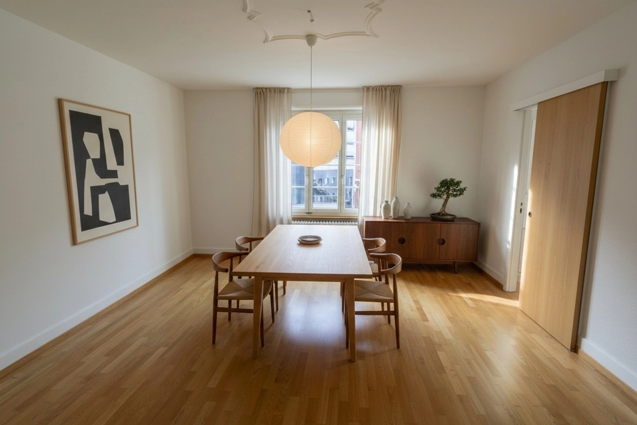 Interior design in Japandi style — dining_room by GenRoom AI