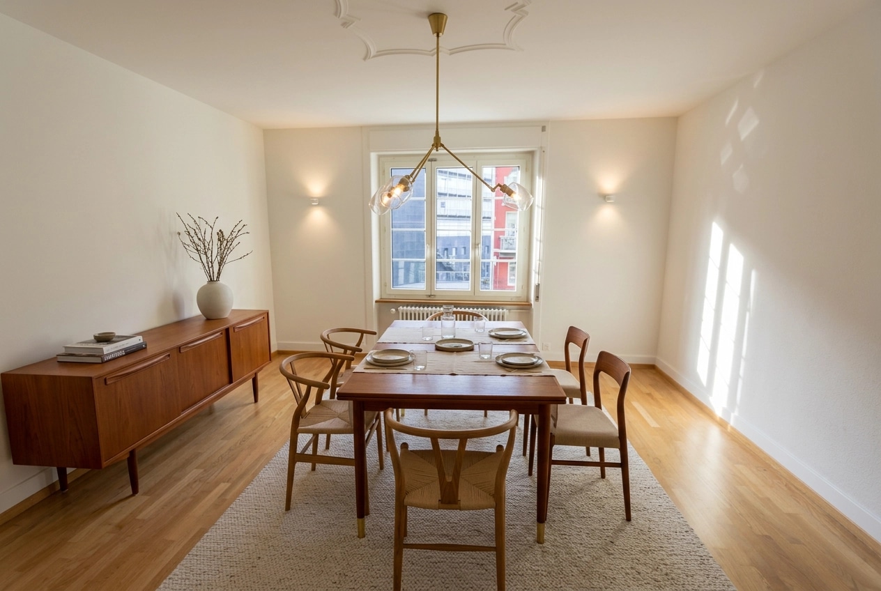 Interior design in Minimalism style — dining_room by GenRoom AI