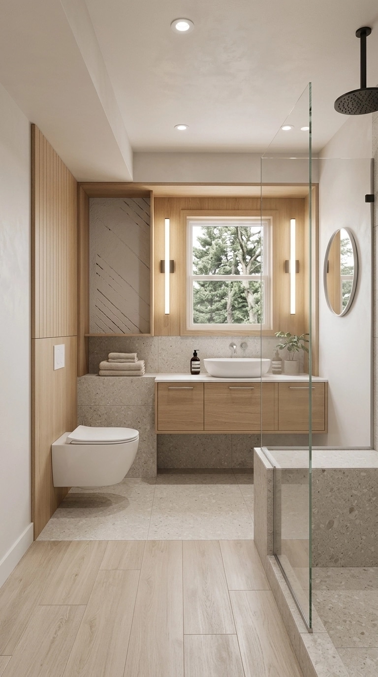 Interior design in Scandinavian style — Bathroom by GenRoom AI