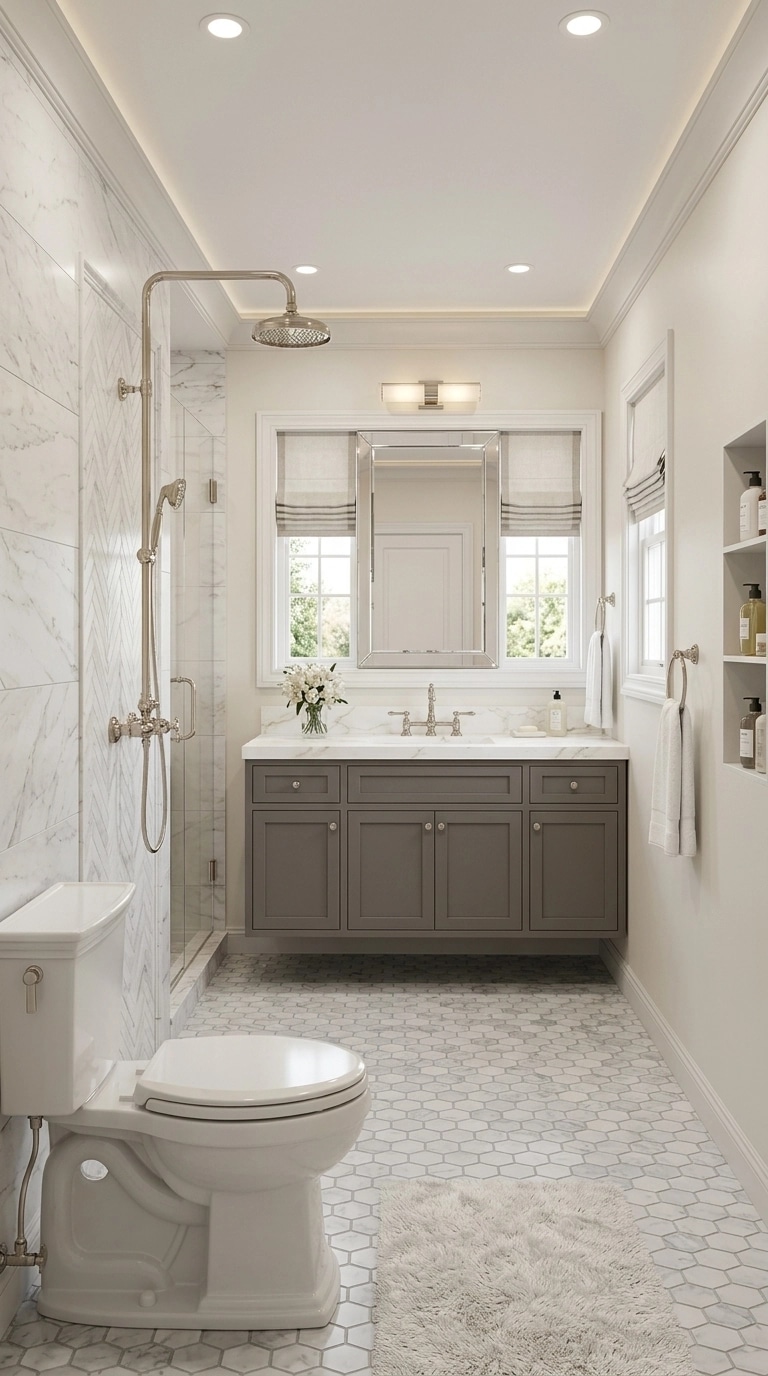 Interior design in Transitional style — Bathroom by GenRoom AI