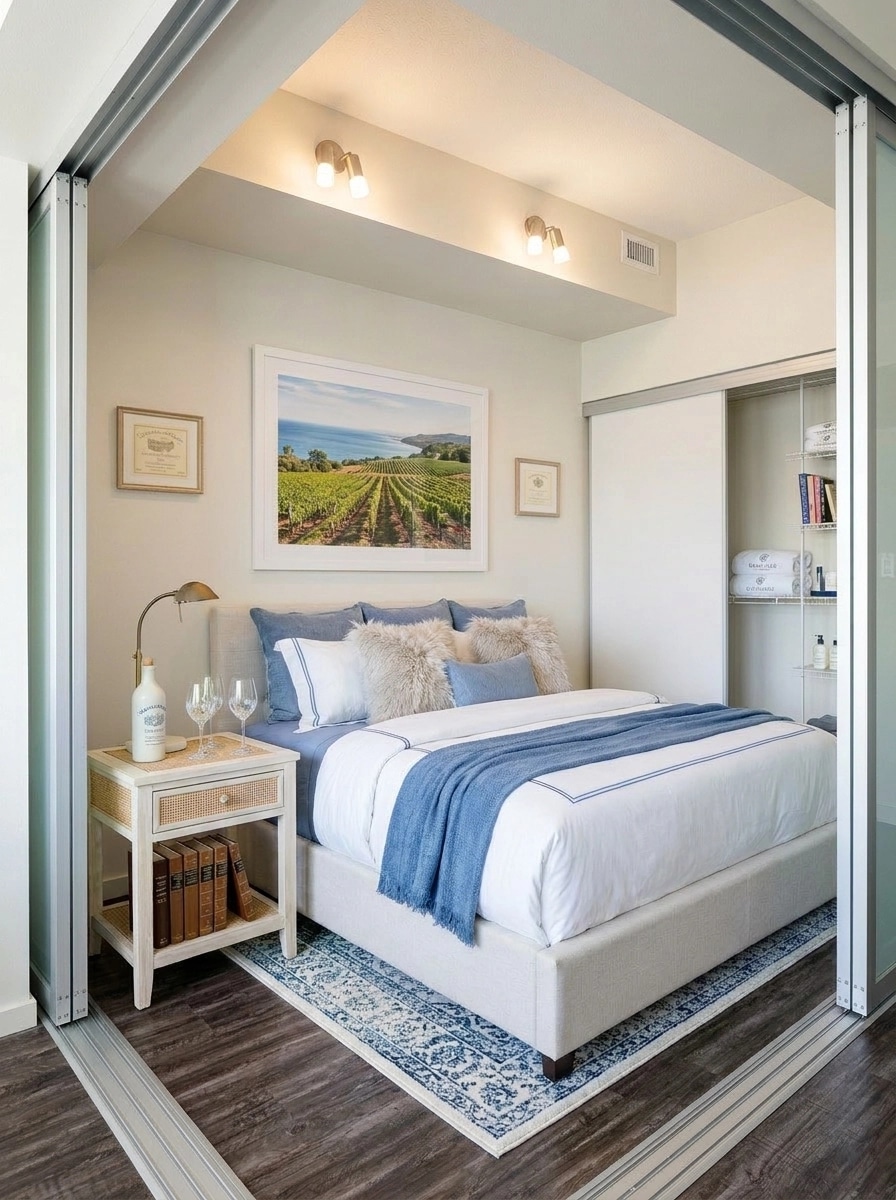 Interior design in Coastal / Hamptons style — Bedroom by GenRoom AI
