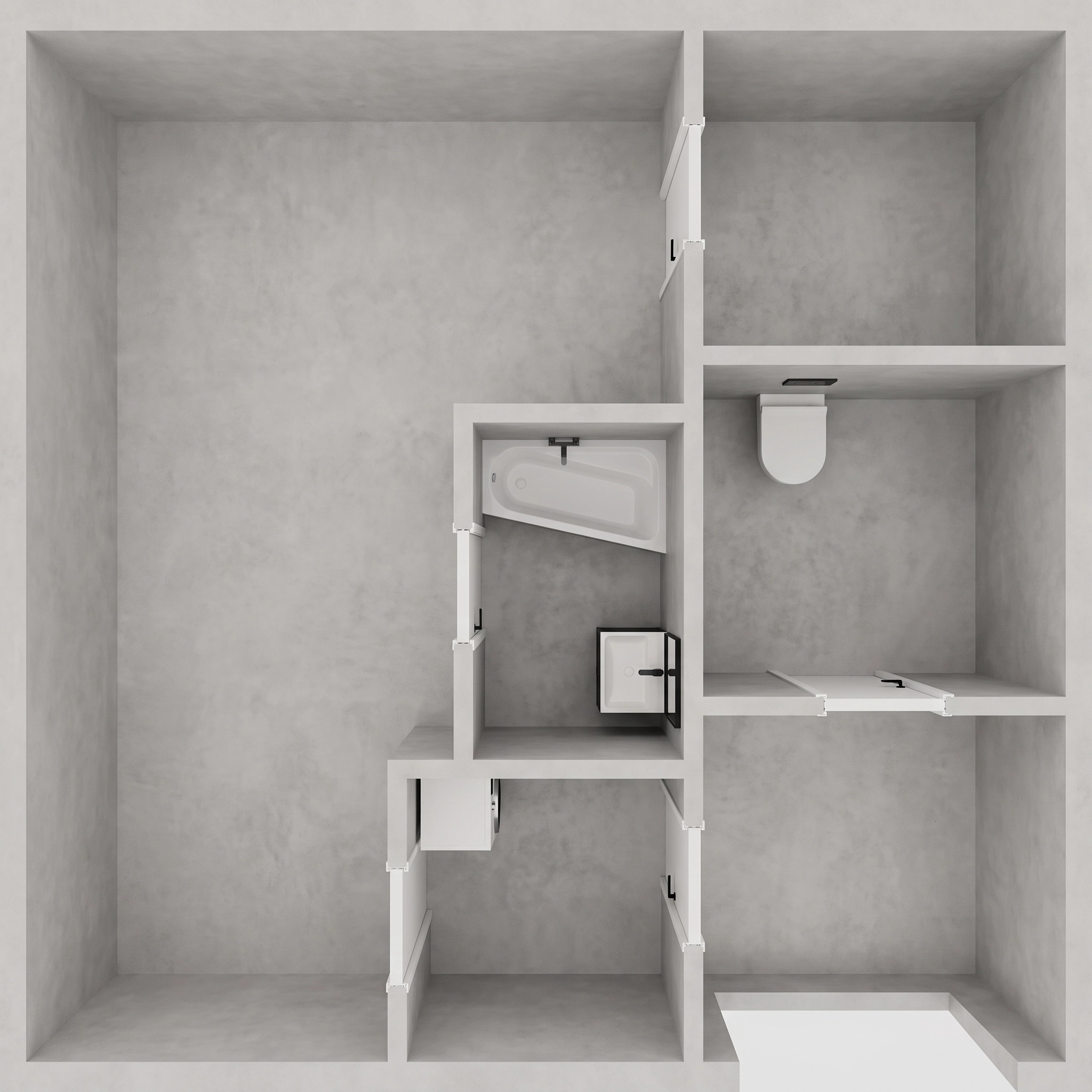 Interior design in Minimalism style — Living Room by GenRoom AI